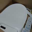 KERDE P30B Bidet Toilet Seat - Dual Control (Side Panel & Remote), Warm Water Wash, Heated Seat, Warm Air Dryer, LED Night Light,Existing Toilets Electric Bidet Elongated Electronic Heated Smart