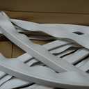 Pangda 2 Pcs Flex J Channel 3/4inch White Moulding 94 Inch Length and Suitable for Curved Doors and Windows