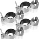 Zonon 4 Pcs Adjustable Upright Clamp Pipe and Drape Clamps Works with 1.5" or 2" Diameter Brackets for Wedding, Banquets, Events, Exhibitions, Parties Backdrop Hanging Accessories