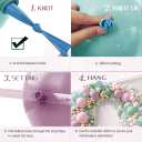 Double Stuffed Balloon Arch Kit - 84pcs Thick Dusty Pink, Sage Green & Lavender Pastel Balloon Garland for Baby Shower, Gender Reveal - Premium Matte Finish for Boho Wildflower & Daisy Theme Party