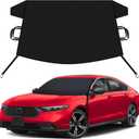 EcoNour Car Snow Cover Compatible for Honda Accord | Windshield Cover for Ice and Snow with S-Hook Straps | Heavy-Duty 600D Oxford Winter Car Cover, Waterproof & Anti-Slip
