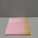 misaya 3 Packs Dot Disposable Table Cloth, 54 x 108 Inch Waterproof Plastic Tablecloth, Rectangle Gold Dots in Pink Table Covers for Mother's Day, Picnic, Birthday, Party