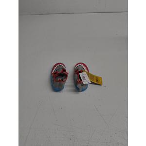 Everest Water Friendly Shark Shoes Toddler Size 7 Non-Slip Blue / Red/ Grey