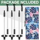 Golf Flagstick, Practice Putting Green Flag Stick for Yard, Pole Pin Flagpole Portable Mini Golf Flag Sticks 2 Section Design for Backyard 3Pcs & 1Pc
