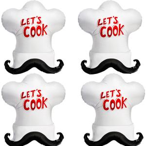 4pcs Little Chef Hat balloons/cookie chef cap balloons/baking party/cooking birthday party decoration/cooking class decoration/BBQ party decor