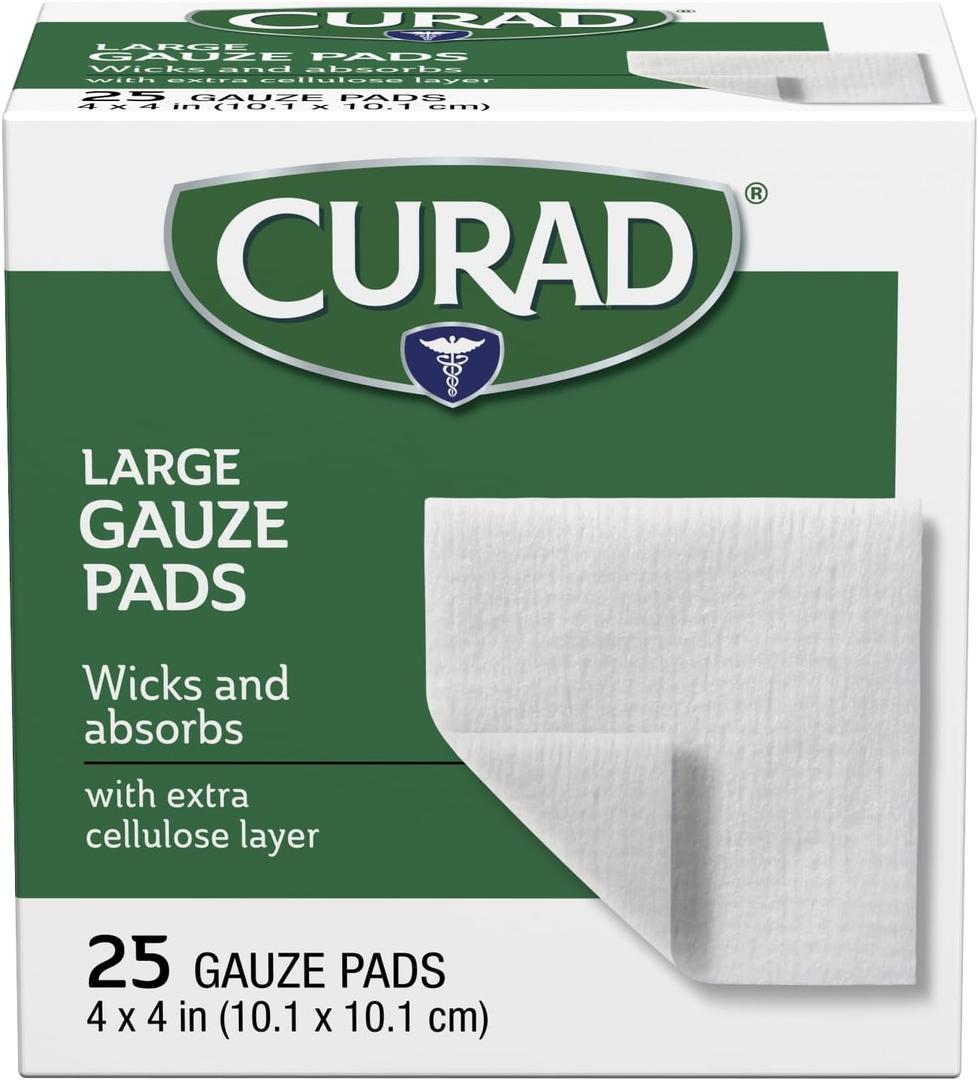 CURAD Pro-Gauze Pad, Nonwoven, Sterile, 4 x 4 Inches, Case of 600