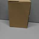 WDS WONDROUS Ceramic Christmas Tree Tabletop - White and Gold Accents 2PCS Table Top Christmas Trees with Lights Prelit - Small Xmas Tree Figurines Home Mantel Desk Centerpieces