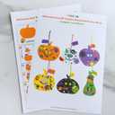 Winlyn 36 Sets Halloween Craft Kits Fall Crafts DIY Halloween Pumpkin Ornaments Art Set Bat Monster Foam Stickers Halloween Arts and Crafts for Kids Classroom Activities Party Favors Trick-Or-Treaters