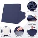 HEBE Stretch Patio Cushion Covers Set 12pcs,Waterproof Outdoor Couch Covers Replacement,Washable Reusable Seat Cushion Slipcovers for Patio Furniture Protector,Chair Cushion Cover