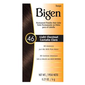 Bigen Powder Hair Color #46 Light Chestnut 0.21oz (3 Pack)