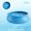 10FTx30In Inflatable Swimming Pool, Large Family Summer Pool for Garden/Lawn, Reusable Water Pool for Backyard Water Fun