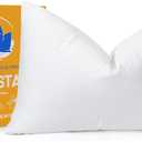 OTOSTAR Pack of 1 Down and Feather Throw Pillow Inserts, 12 x 20 Soft Fluffy Pillow Inserts with 100% Cotton Cover Decorative Pillows for Sofa Couch Bed-White (12x20 Inch (Pack of 1))