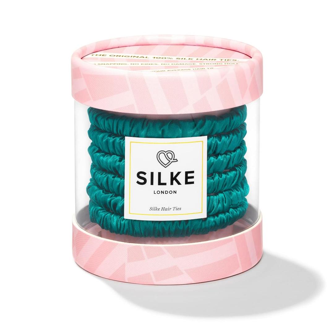 SILKE Hair Ties - Bloom | Luxurious Silk Scrunchies (6 Pack) | Damage-Free Hair Ties for All Hair Types & Styles