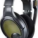 DROP + EPOS PC38X Gaming Headset Noise-Cancelling Microphone with Over-Ear Open-Back Design, Velour Earpads, Compatible with PC, PS4, PS5, Switch, Xbox, Mac, Mobile, and More (Yellow)