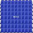 KUUQA 80Pcs Blue Drawstring Backpack Bag Sack Drawstring Bags Bulk String Bags Storage Bags for Sport Gym Traveling