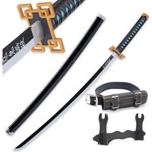 Cold Blade Anime Sword - 41 inches Anime Katana Replica with Belt and Stand - Durable Sword Perfect for Cosplay - Sword with Authentic Design (J- Muichiro)