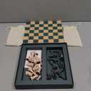 Classic Chess  Green Wooden Chess Set with Acrylic Board  Stylish Coffee Table Game for Adults & Kids Ages 5+  Multilingual Instructions Included