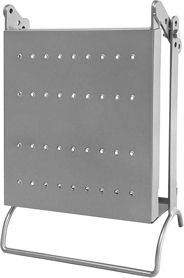 Ladder Platform Accessory - Work Tray for Tools, 400 lbs Capacity, Heavy Duty Ladder Accessory Universal Fit for Most Ladders (Silver) (10.4"W x 11.8"H)