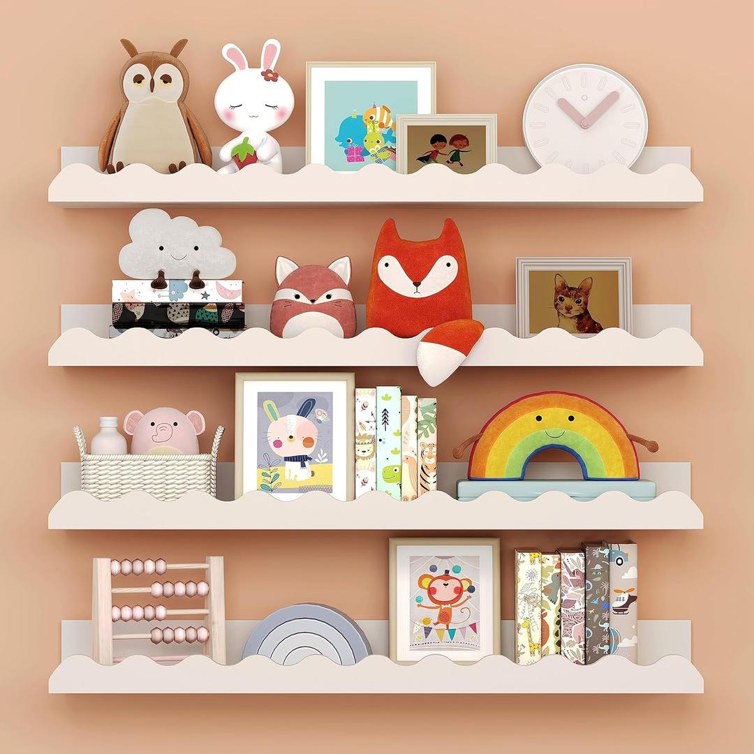 Nusery Shelves (White, 23 Inches)