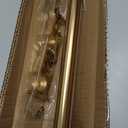 Double Curtain Rods for Windows, 1''Front and 5/8''Back Double Drapery Rods with Premium Aluminum Brackets and End Cap Finials, Adjustable Double Window Curtain Rod (Warm Gold, 36-72")