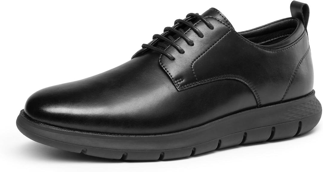 Bruno Marc Men's Casual Dress Sneakers Formal Business Shoes, All-Day Comfort Lightweight Cushioning Oxfords Crossflex CrestLite (Black, 12)