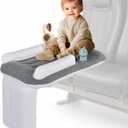 Toddler Airplane Bed - Inflatable Baby Airplane Bed for Toddler with Safety Belt, Travel Bag, Air Pump, Fast-Inflating Valves, Cup Holder, Safety Bumper, Fits All Seats, Seat Extender for Kids