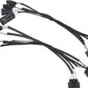 X AUTOHAUX 2pcs Headlight Wires Adapters for Honda Accord 2016 2017 Sedan Halogen to Touring LED 33100t2aa31 33150t2aa31 33100t2aa32