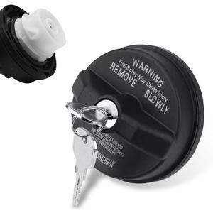 1 PC Car Locking Gas Cap, ABS Plastic Car Fuel Tank Cap Replacement, Lock Fuel Cap with 2 Keys, Compatible with Dodge, Jeep, Chrysler, Ram, OEM 05278655AB, 5278655ab (Black)
