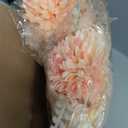 Tigeen 2 Bundles Peonies Artificial Flowers Artificial Peonies Silk Flowers Faux Peony Fake Peony Silk Hydrangea Bouquet for Wedding Table Centerpiece Floral Vase Decor(Orange)