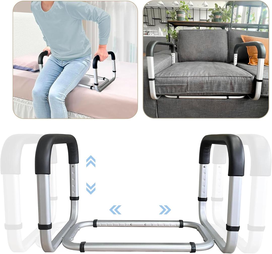 Chair Lift Assist Devices for Seniors Elderly Adjustable Couch Cane Stand Up Assist Mobility Aid Aluminum Sofa Stand Assist Chair Lift Assist Handle for Patients Seniors Disabled Elderly