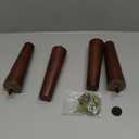 Wood Sofa Legs 8 Inch Set of 4 Cabinet Chair Mid Century Modern Replacement Furniture Feet Set of 4 Screw in Predrilled M8 Bolt