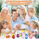 Shemira 24 Pack Easter Eggs Filled with Metal Brain Teaser Puzzle Toy for Easter Egg Hunt, Filled Easter Eggs For Teens, Easters' Goodie Bag Stuffers, Easters' Party Favors Basket Essentials,