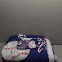 3D Baseballs Comforter Twin Size, Blue Baseball Kids Bedding Set, 3Pcs Bedding Set Printed Comforter with 2 Pillowcases, Down Alternative, Soft and Lightweight, for All Seasons