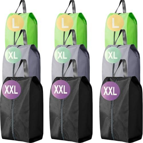 iGurutr Shoe Travel Bag
9 Set Waterproof Nylon With Zipper Shoe Storage Bag for Golf, Gym, Sneaker, Soccer, Multicolor Travel Accessories
