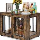23.6" L Dog Crate Furniture, Stylish Dog Cage for Indoor Use, End Table Wooden Dog Kennel for Small Dogs, Functional and Heavy Duty Dog Kennel Furniture