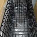 4 Set [EXTRA LARGE] Hanging Wall Mount Storage Baskets with Adhesive Hooks & Steel Hooks, Multiuse Sturdy Wire Metal Organizing Baskets for Home Kitchen Bathroom Pantry Utility Organizer, Black