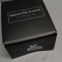 Black Glass Hand and Dish Soap Dispenser Set by Brighter Barns - Kitchen Soap Dispenser Set with Tray for Home, Airbnb, Vacation Rental, Gift - Minimalist Home Decor, Modern Kitchen Decor (Black)