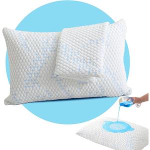 Pillow Protector(2 Pack) Standard, Waterproof Pillowcase with Zipper, Breathable, Soft Pillow Cover for Better Sleep, Machine Washable