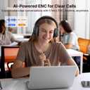 EarFun Tune Pro Active Noise Canceling Headphones, Wireless Bluetooth Headphones with 5 Mics, 120H Playtime, Bluetooth 5.4, Hi-Res Audio, Multipoint Connection, Custom EQ via App, Comfortable Fit