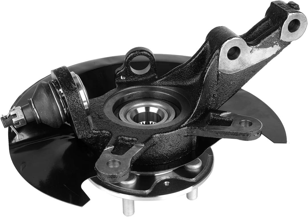 Front Steering Knuckle & Wheel Bearing Hub Assembly Compatible with Honda Civic 2001-2002 L4 1.7L, Right Passenger Side Replaces # 698478 698-478 51210S5AJ10 45255S01A00 44600S5DA00
