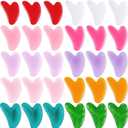 30 Pcs Gua Sha Facial Tool Resin Gua Sha Massage Tool Heart Shaped Guasha Stone Guasha Board for Face Body Skin Massage Spa Acupuncture Prevent Wrinkles (Multi Colors)