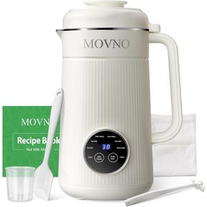 8 IN 1 Nut Milk Maker Machine, 40OZ Capacity Homemade Almond, Oat, Coconut, Plant Based Milks& Non Dairy Beverages, Automatic Pure Copper Motor Soy Milk Maker Blender with Delay Start/Boil Water
