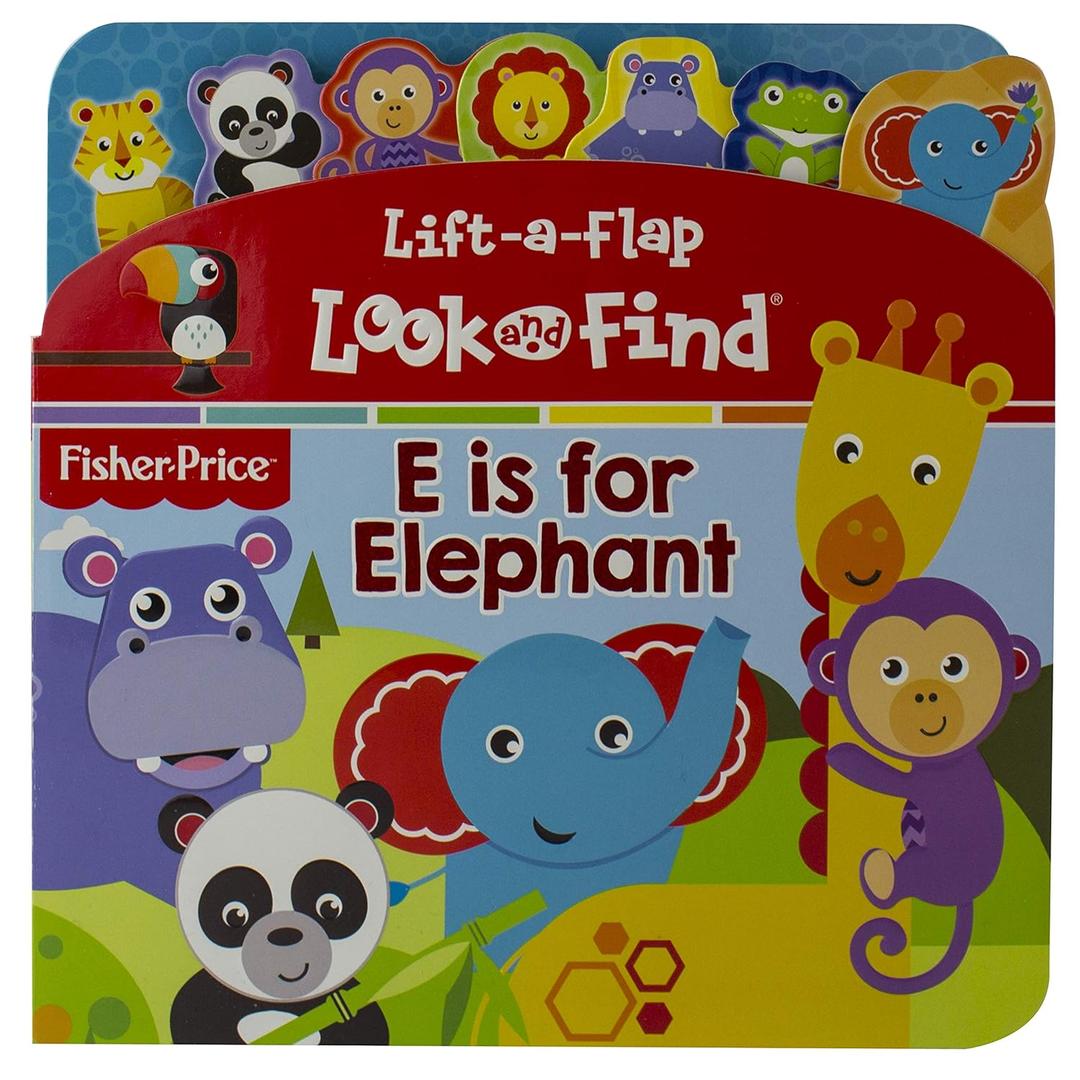 Fisher-Price - Lift-a-Flap Look and Find - E is for Elephant - PI Kids
