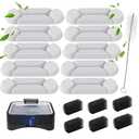 UPSKY 2.25Gal Elevated Dog Water Fountain Filters - 13 Replacement Filters, 6 Pre-Filter Sponges & 1 Cleaning Brush