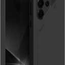 Aulumu S25 Ultra Galaxy Vegan Leather Magnetic Case | Compatible with MagSafe | Passive Cooling Samsung Galaxy S25 Ultra Case - Black