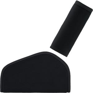 COOLBEBE Kids Seat Straps Cover Pad, Child Shoulder & Belly Comfort Cushion Set, Universal Seat Strap Cover for Booster, Strollers, High Chairs, Black