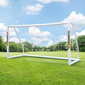 SHANTRA Soccer Goal, 12x6/10x6.5/8x5/6x4FT Soccer Goals for Backyard, Full Size Soccer Nets for Kids & Adults, Portable Soccer Goal with 2 Soccer Nets & 1 Carry Bag, Porterias De Futbol Soccer