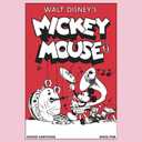 Disney Characters Mickey Band Comic Girl's Solid Crew Tee (S)