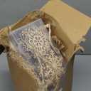 106 Pcs Boho Christmas Tree Decoration Set Include 50 Dried Pampas Grass 20 Christmas Ball Ornament 24 Wooden Snowflake Ornament 12 Wooden Beads for Xmas Rustic Farmhouse Holiday Decor