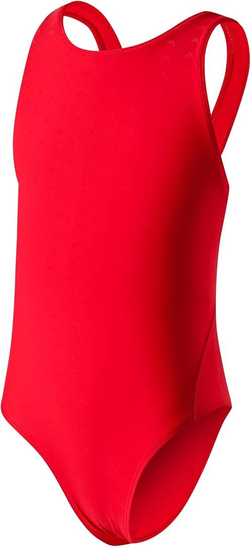 JE Sterguard Girls' Swimwear Swimsuit Kids Bathing Suit One Piece Suits Swim for Size 14 (Red)